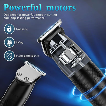Bomxin Cortadora de barba para hombres, 6 en 1, inalámbrica, imperm...
