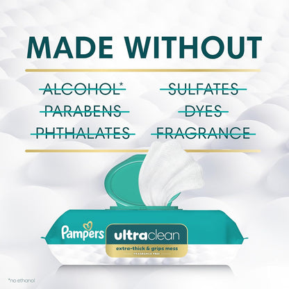 Pampers Toallitas Ultra Clean para Bebés (Anteriormente 'Free &...
