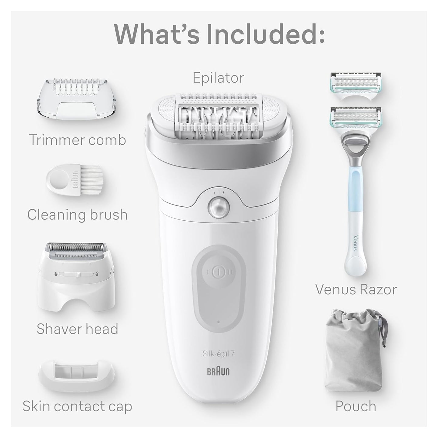 Braun Depiladora Silk-épil 7, húmeda y seca, cabeza ancha, incluye...