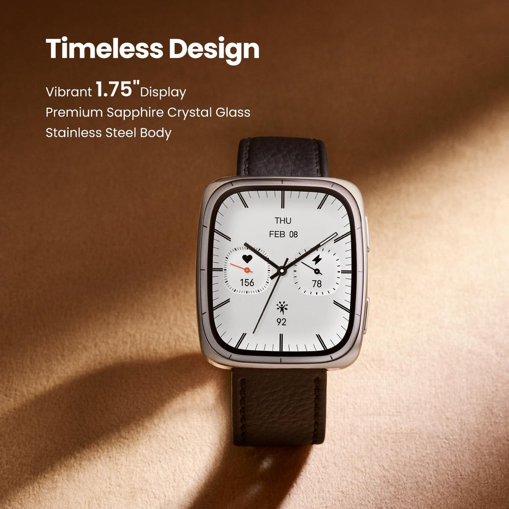 Amazfit Reloj inteligente Active 2 Premium de 1.75 pulgadas, crista...