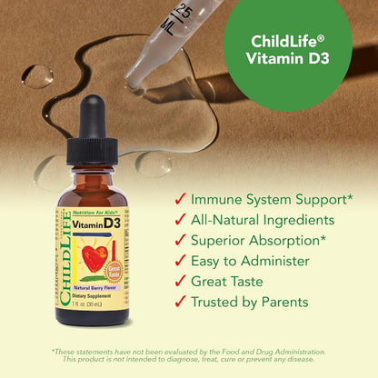 Vitamina D3 Child Life, 3, 3