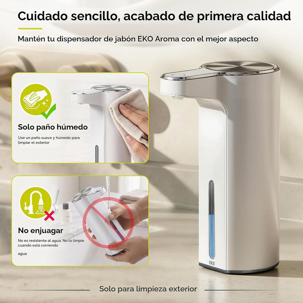 EKO Dispensador de jabón automático sin contacto Aroma para baño y...