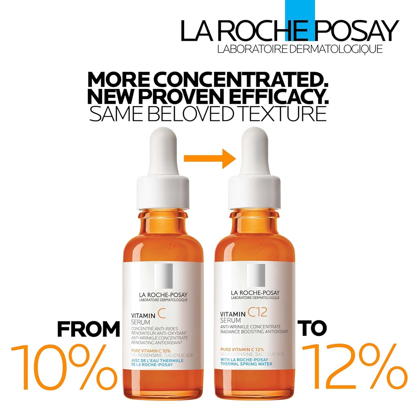 La Roche-Posay Suero puro de Vitamina C al 12% para cara con ácido...