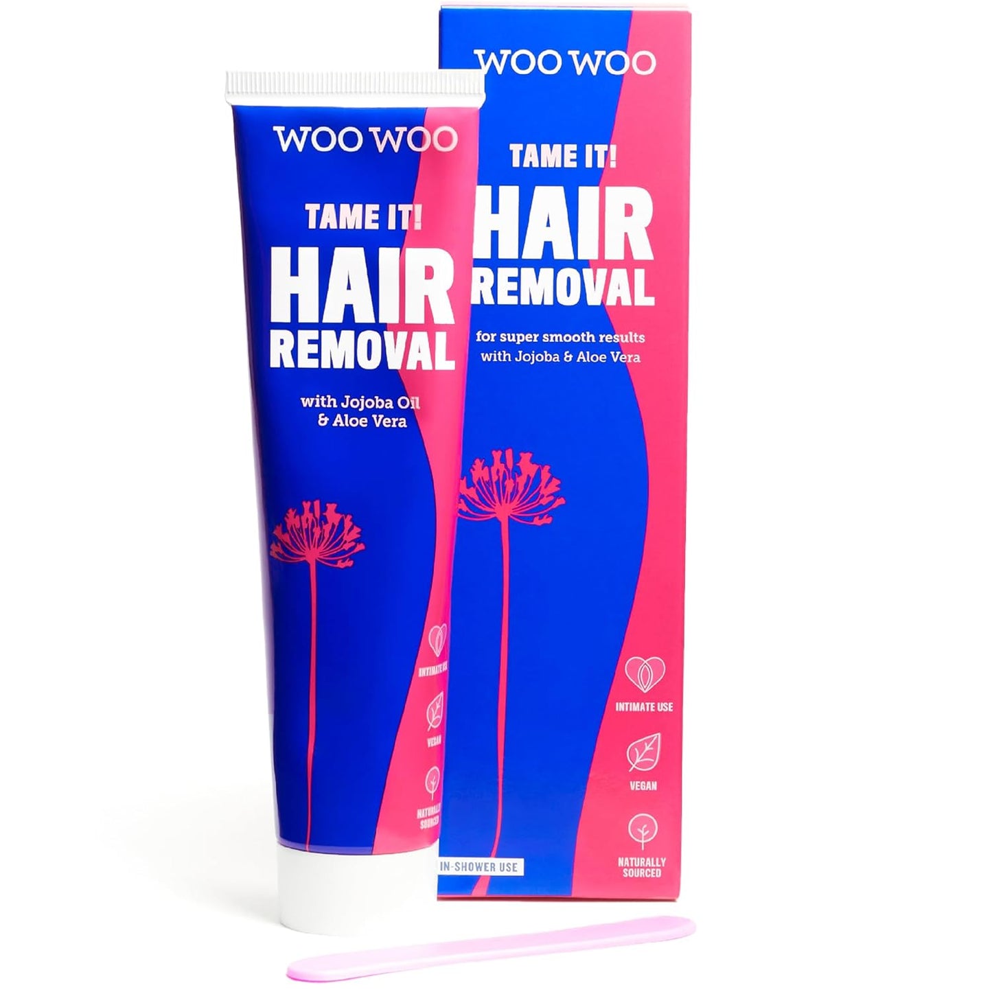 WooWoo Crema natural de depilación íntima - Removedor de pelo vegan...