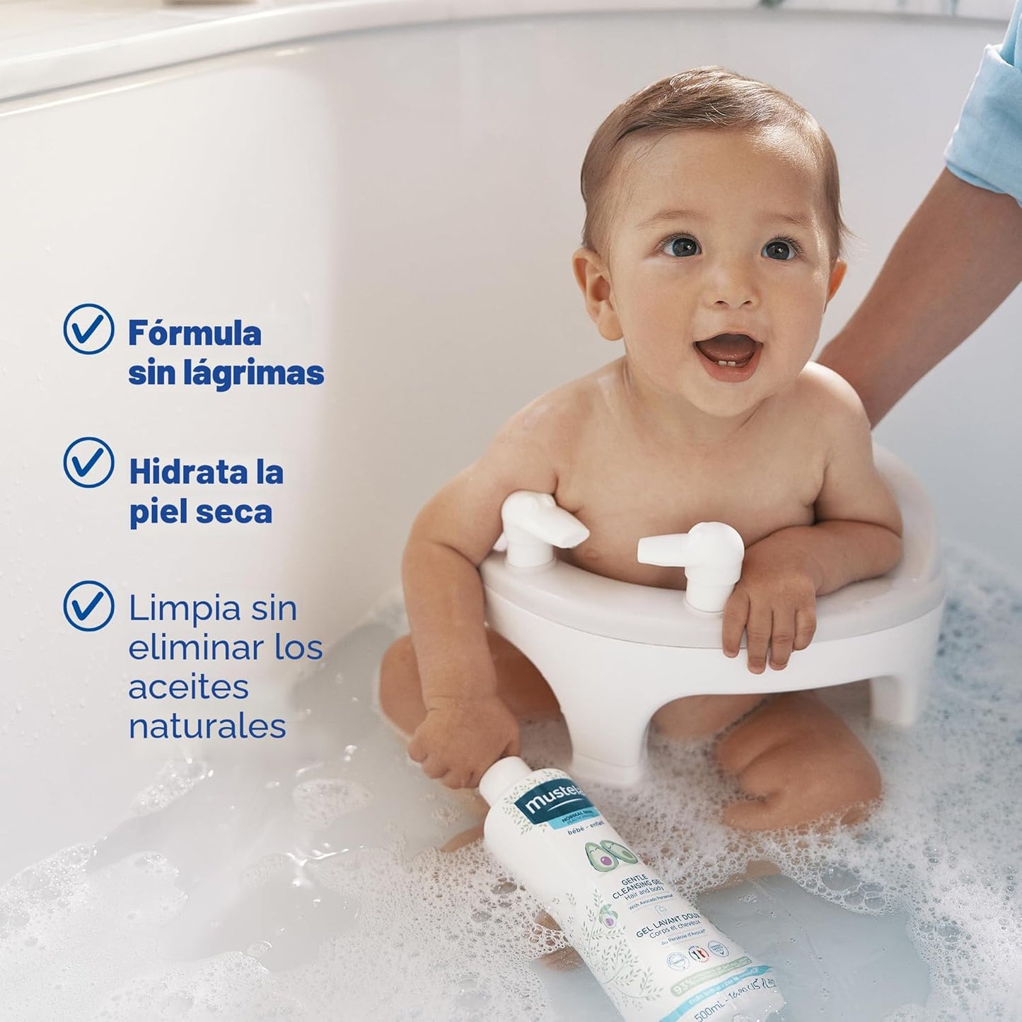 Mustela Gel de Limpieza Suave para Bebé - Jabón para el Cabello y C...