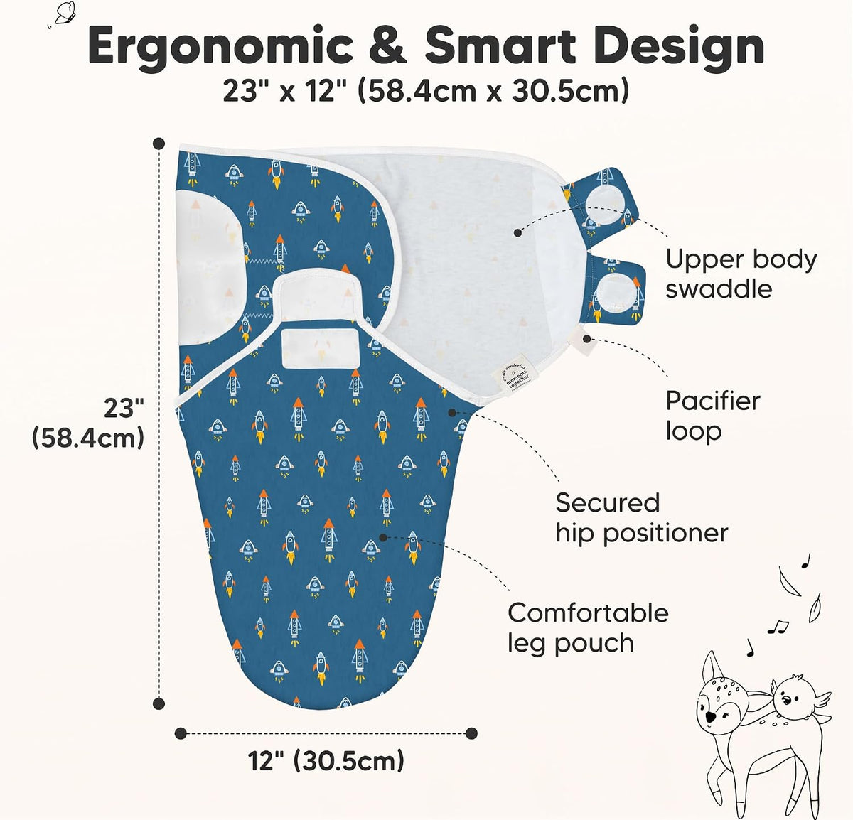 3 paquetes de sacos de dormir orgánicos para bebé - Mantas envolven...