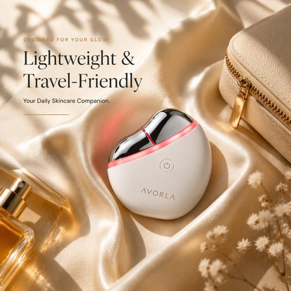 AVORLA Herramienta facial LED Gua Sha con calor y microcorriente, d...