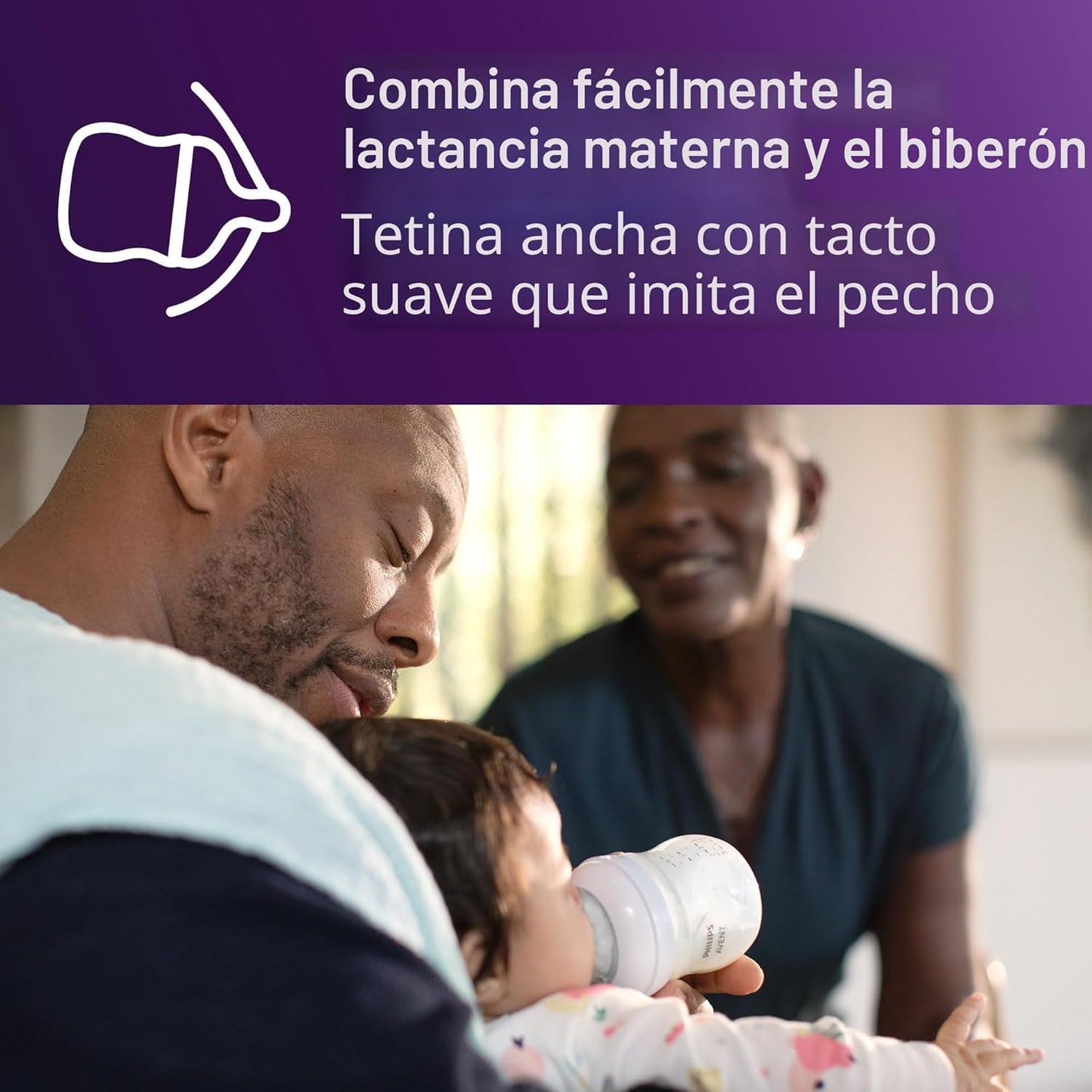 Philips AVENT - Biberón natural con boquilla de respuesta natural,...