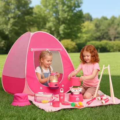 Meland - Juego de camping para niñas - Juguetes de tienda de campañ...