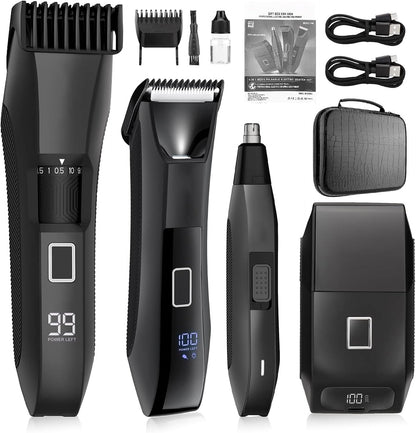 Manscape - Kit de recortadora de barba y cuerpo, IPX7 impermeable 4...