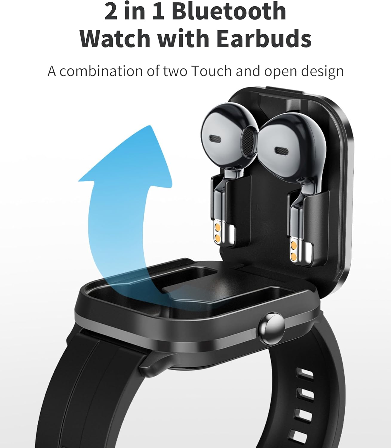 Diyeeni D8 Pro - Reloj inteligente con auriculares para hombres y m...