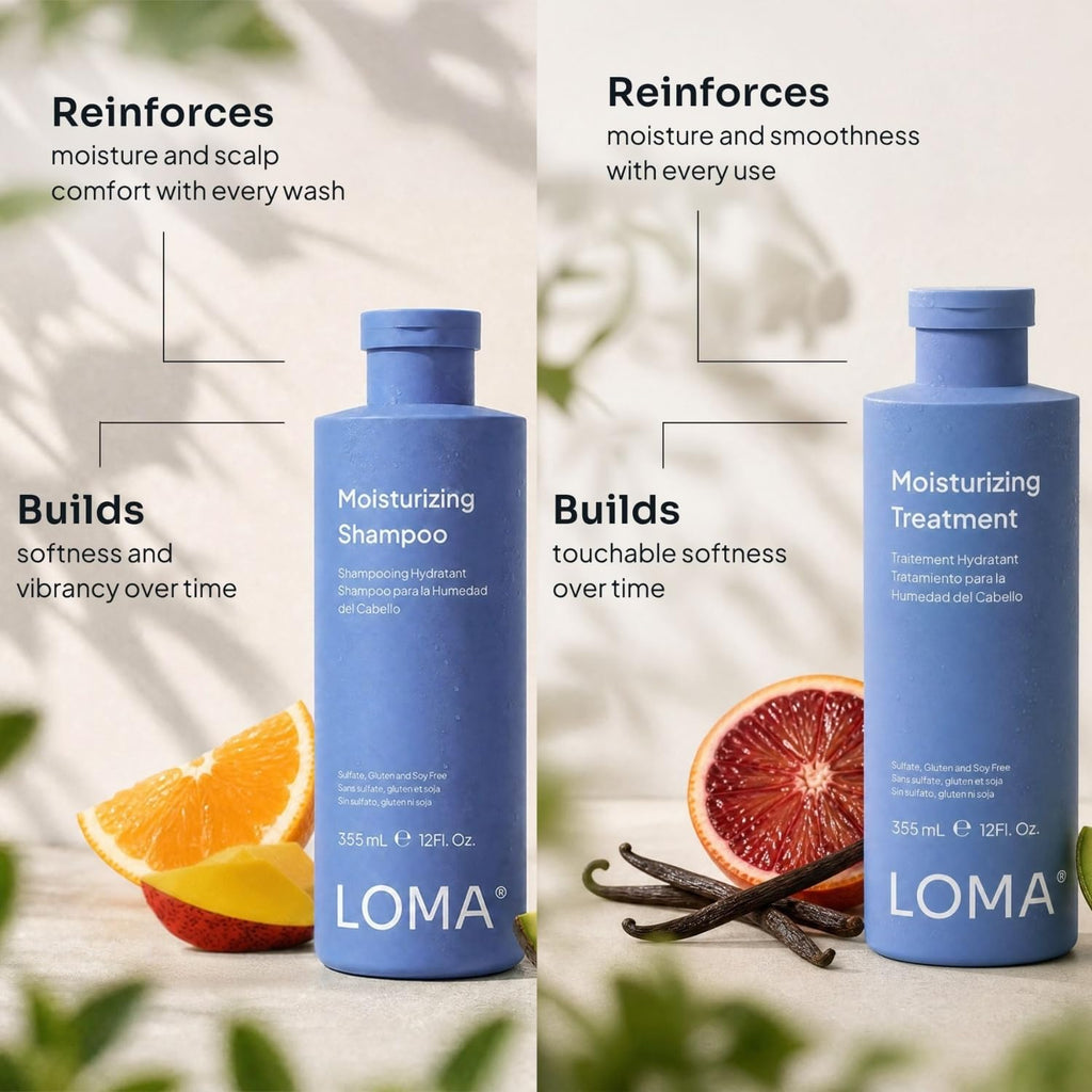 Loma Hair Care Dúo de champú y tratamiento hidratante