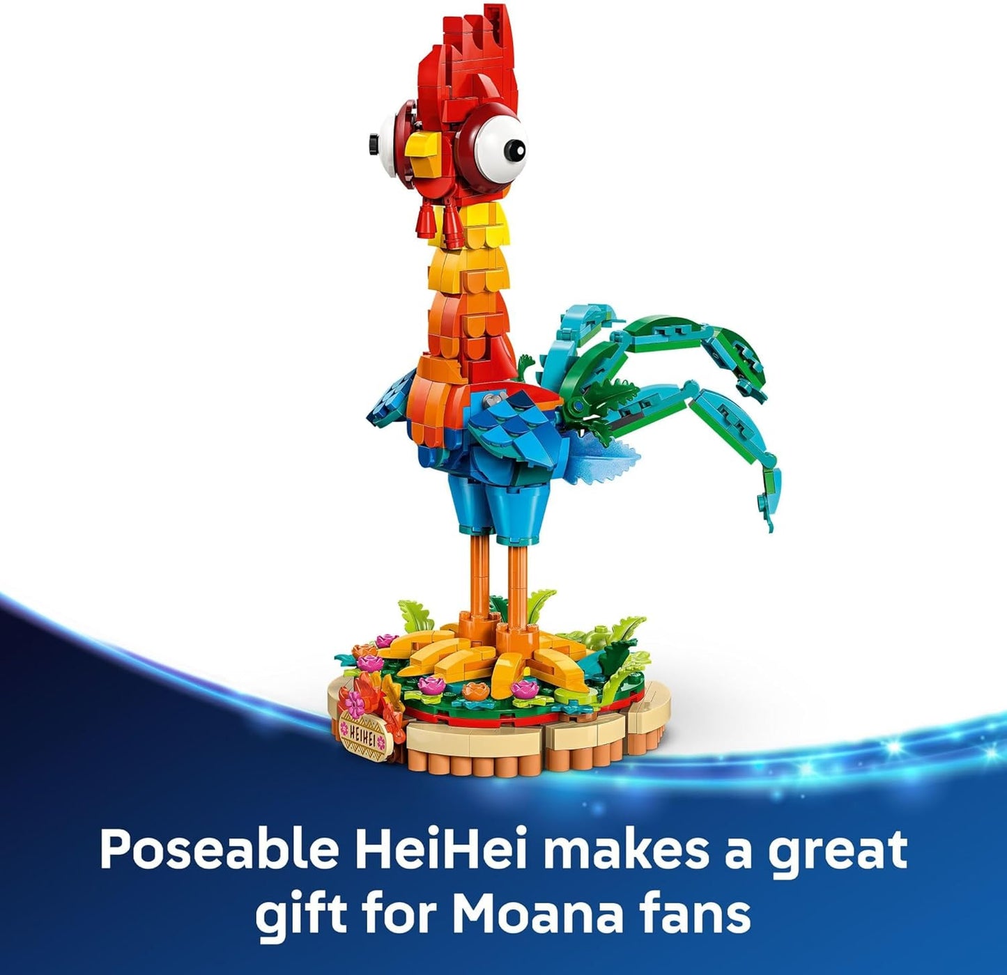 LEGO Disney Moana 2 Heihei - Juguete de construcción para niños, niñas y niños, a partir de 9 años - Regalo para cumpleaños - Juguete de Moana y Disney para fanáticos - 43272