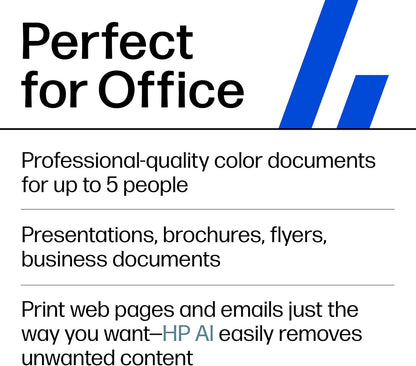 HP OfficeJet Pro 9135e Impresora inalámbrica todo en uno a color por inyección de tinta, imprime, escanea, copia, fax, ADF, impresión a doble cara ideal para la oficina, prueba de 3 meses de tinta