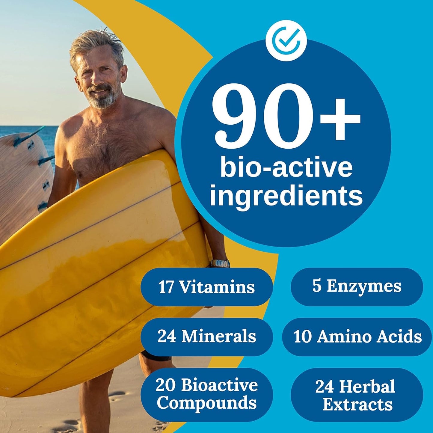 Xtendlife Total Balance Multivitamínico prémium para hombre para la...
