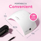 Lámpara secadora de uñas SUNUV de 24 W. , Blanco | Sensor automátic...