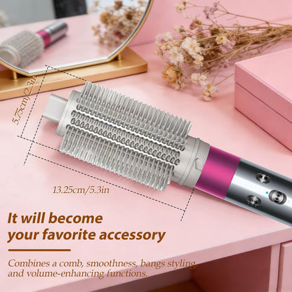 Accesorio de cepillo voluminizador redondo mejorado compatible con...