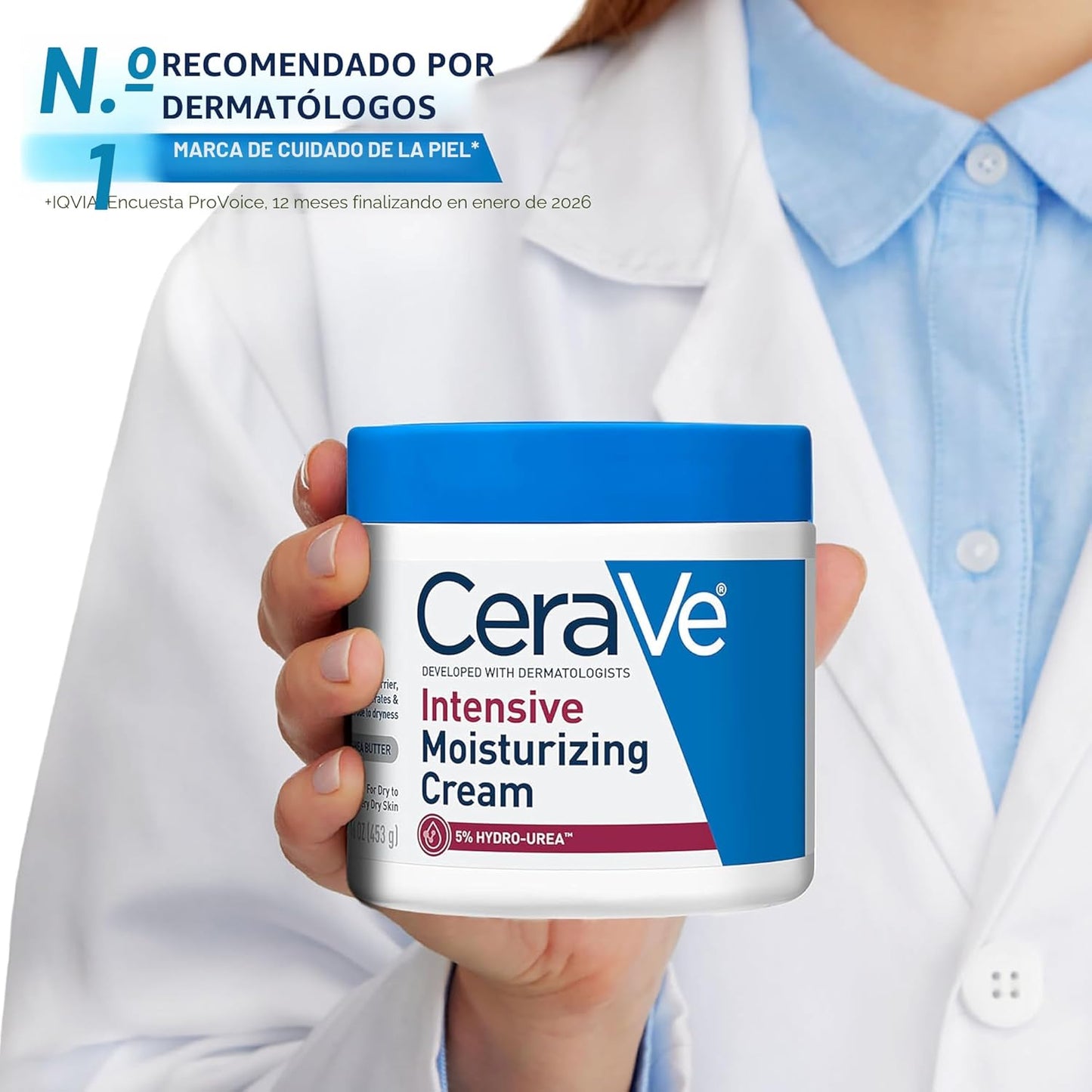 CeraVe Crema hidratante intensiva, hidratante corporal con manteca...