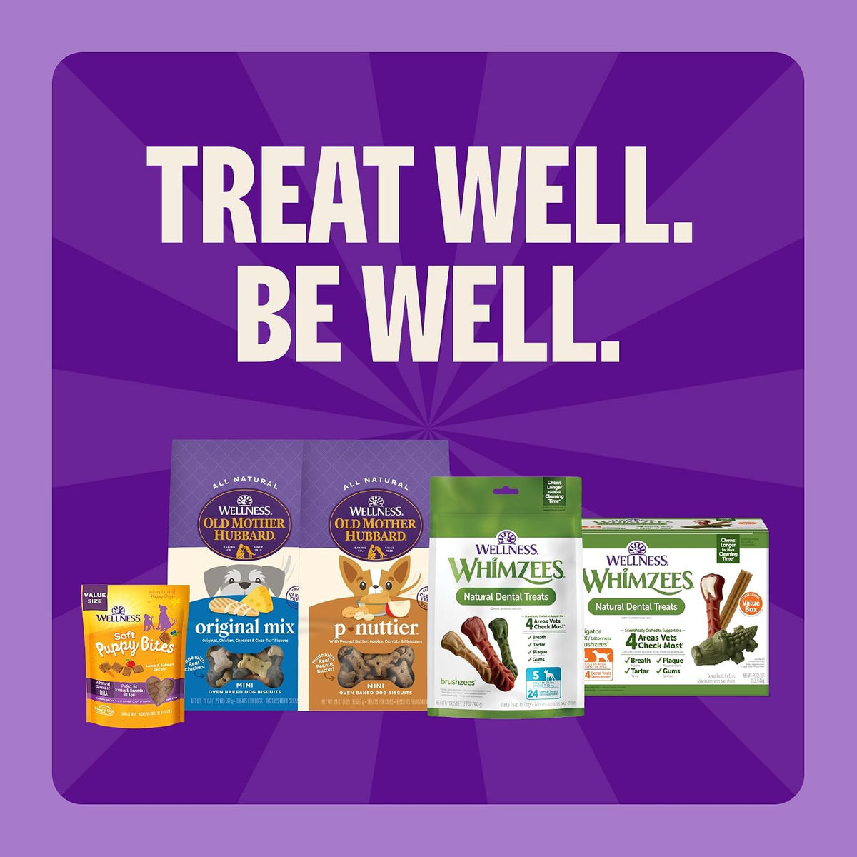 Wellness WHIMZEES Value Pack - Premio dental natural para perros, m...
