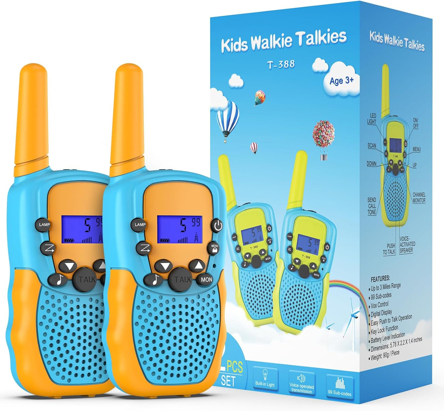 Selieve Juguetes para niños y niñas de 3 a 12 años, Walkie Talkies...