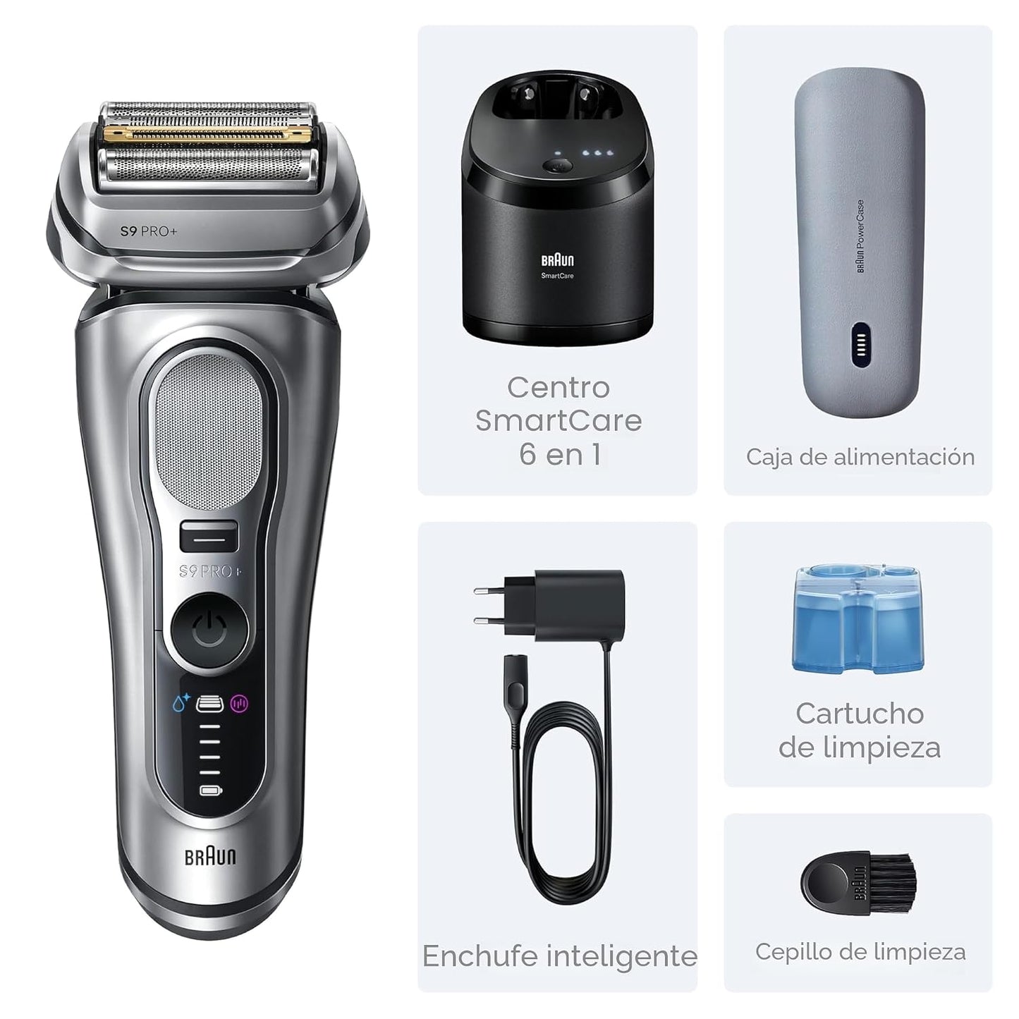 Braun Maquinilla de afeitar eléctrica para hombres Serie 9 PRO+ Máq...