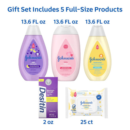 Johnson's Baby Aquí Viene Bebé - Set de regalo para bebés, esen...