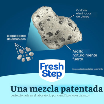 Fresh Step Arena aglutinante para gatos, avanzada y resistente, con...