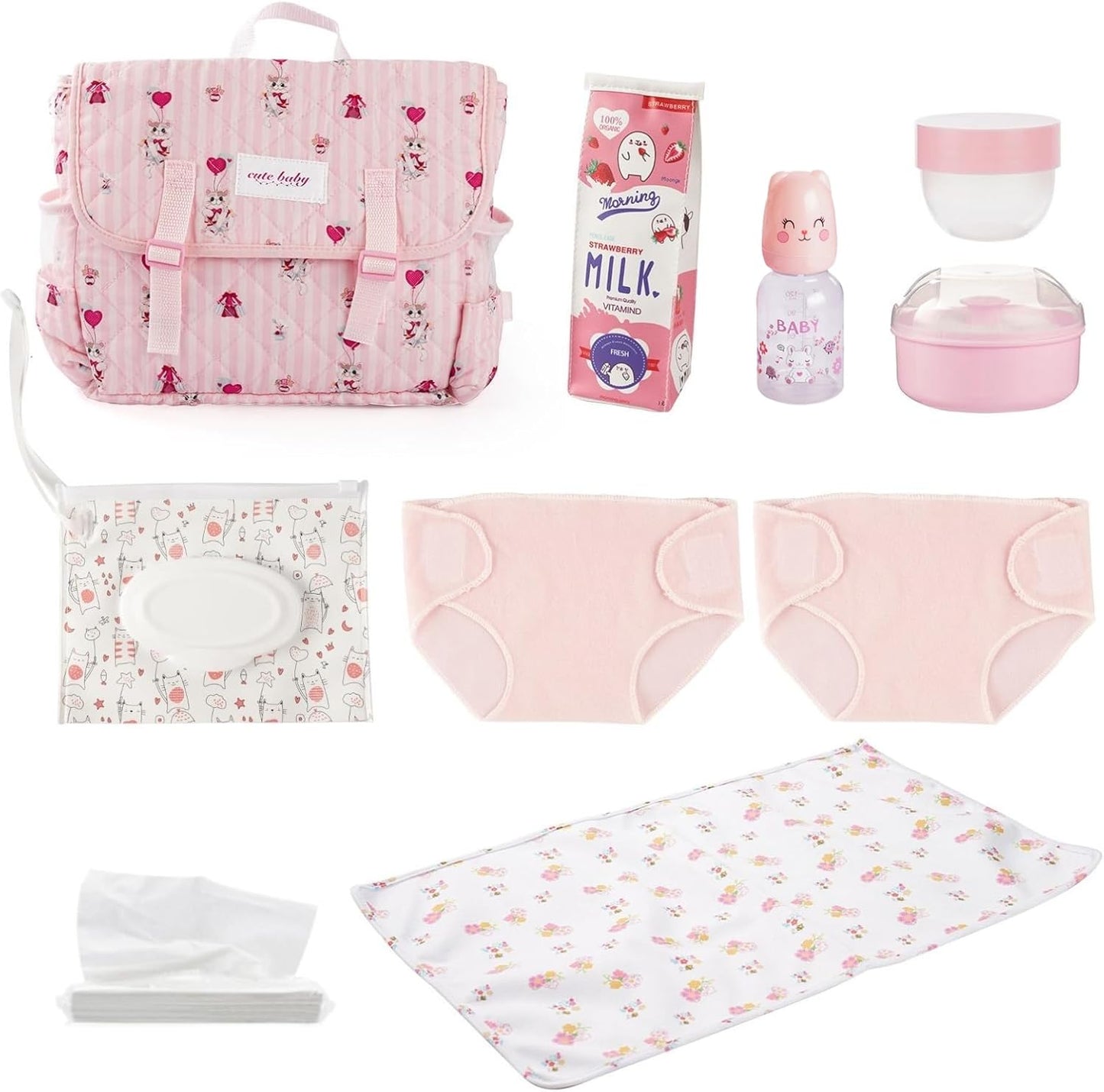 BABESIDE Juego de 10 piezas de accesorios para muñecas reborn para...