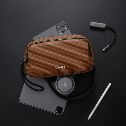 tomtoc Estuche organizador de viaje para electrónicos, resistente a...