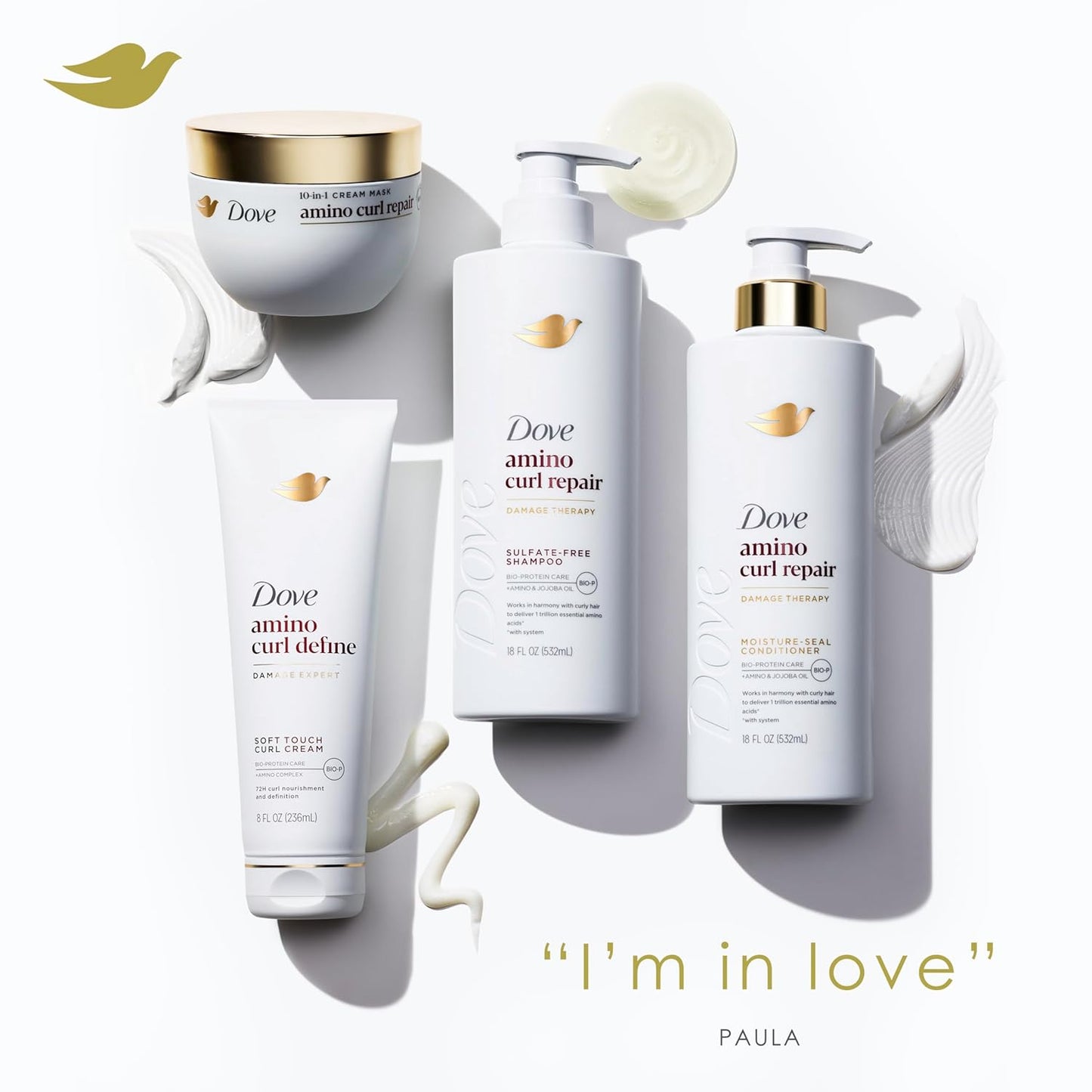 Dove Mascarilla en Crema Reparadora de Rizos Hair Amino 10 en 1 par...