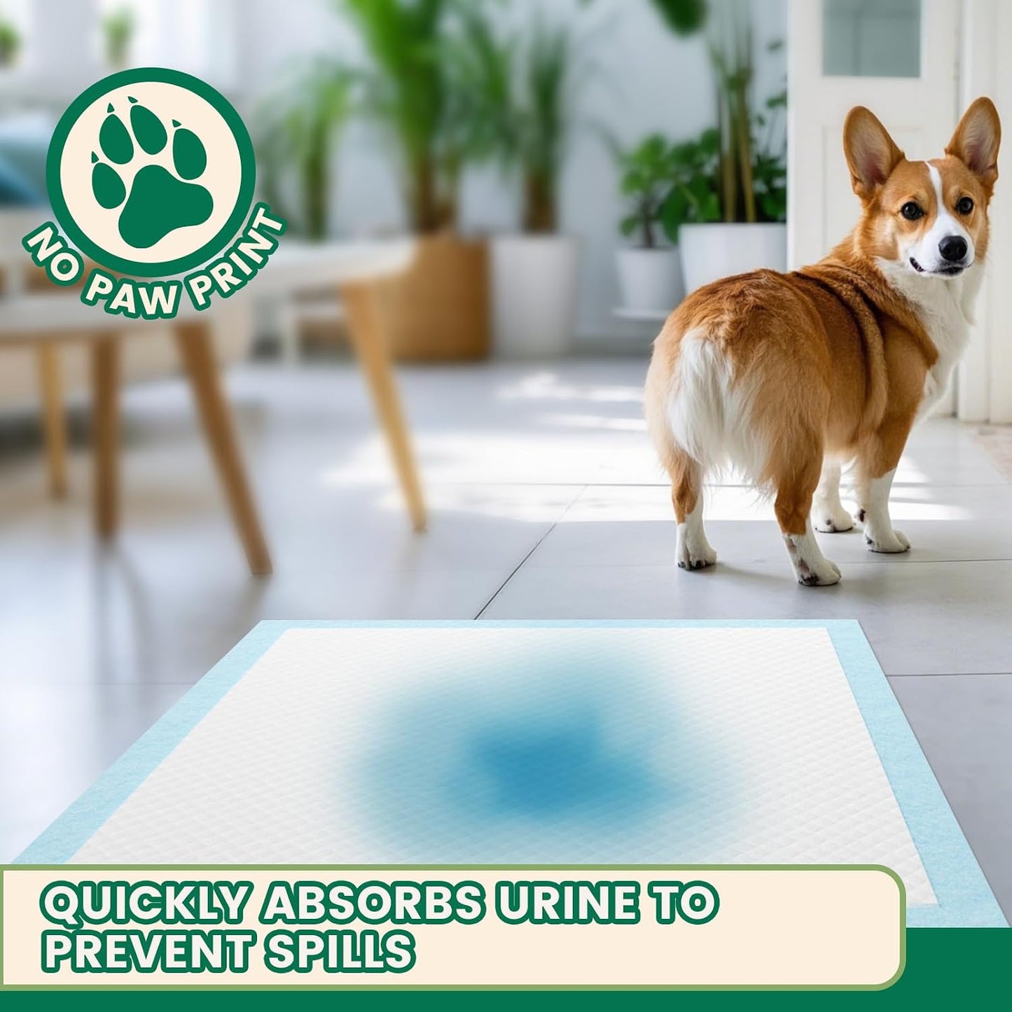 IMMCUTE - Almohadillas para perros de 7 capas, 30x28 pulgadas, 50 u...