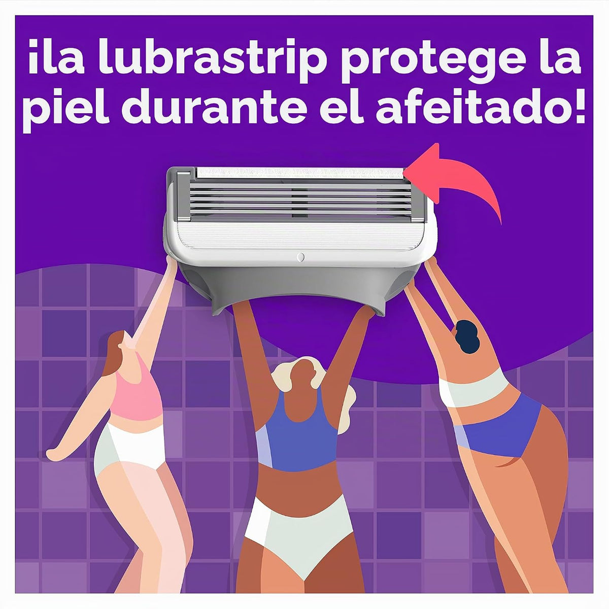 joy Lubrastrip - Recambios de cuchilla de afeitar para mujer, 12 un...