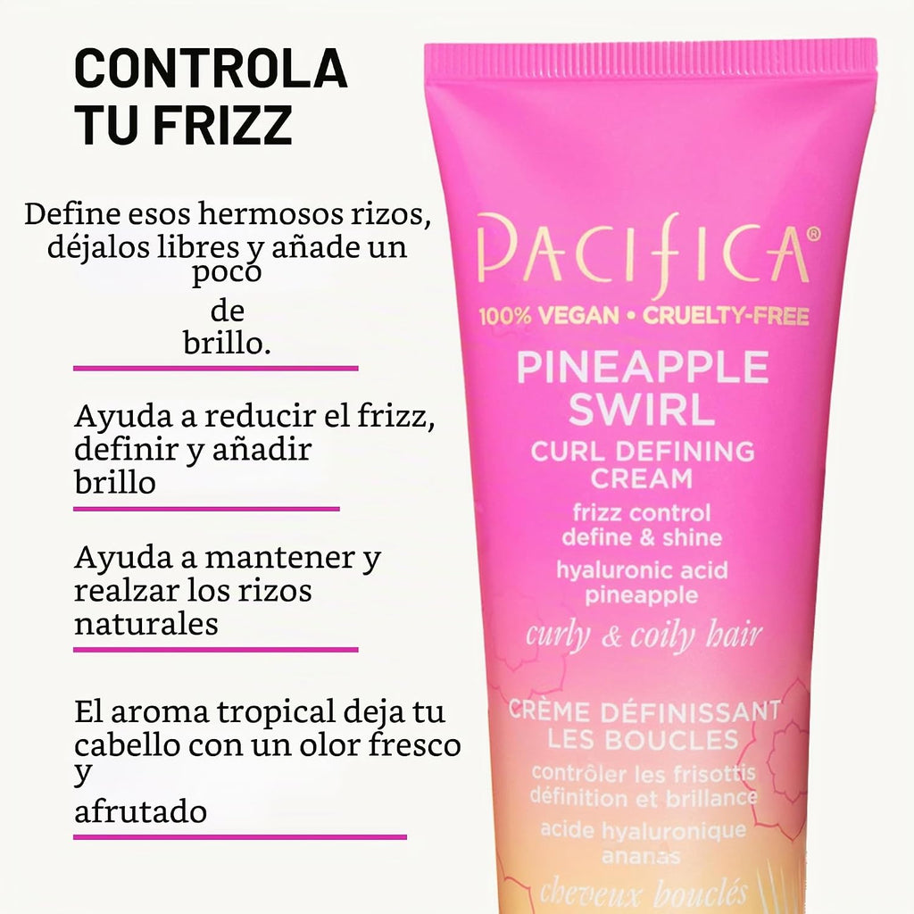 Kit de cuidado capilar de 3 pasos de Pacifica Beauty Pineapple Curl...