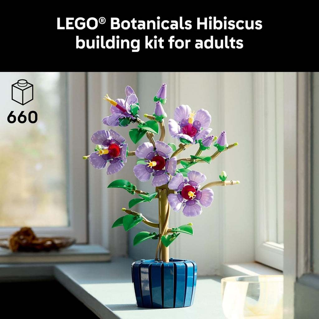 LEGO Botanicals - Juego de construcción de flores de hibisco - Bloq...