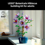 LEGO Botanicals - Juego de construcción de flores de hibisco - Bloq...