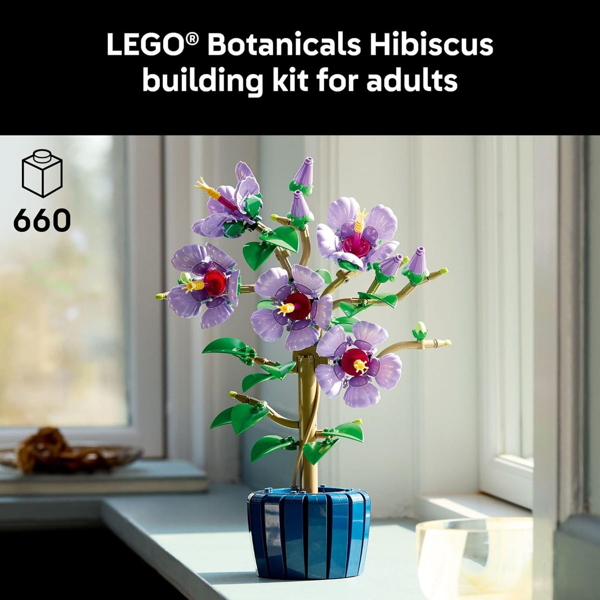 LEGO Botanicals - Juego de construcción de flores de hibisco - Bloq...