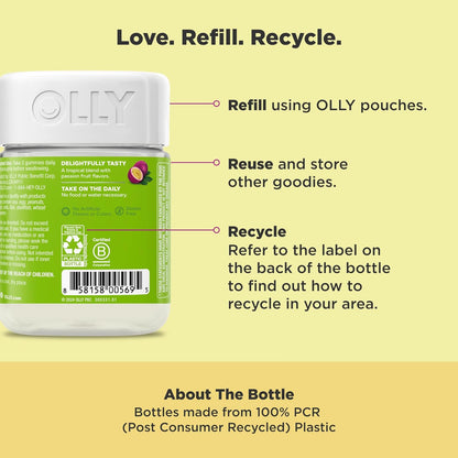 OLLY Daily Energy Gummy, producción de energía celular sin cafeína,...