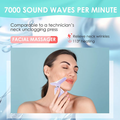 Masajeador Facial de Terapia de Luz Roja para Cara y Cuello, Vara d...