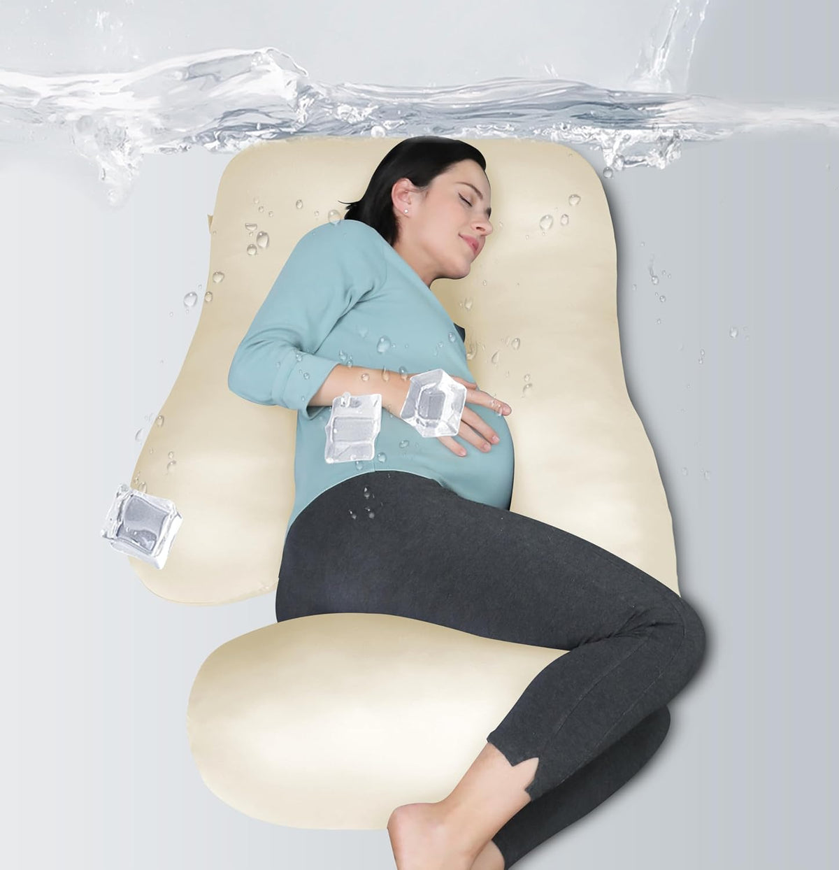 MOON PARK - Almohadas de embarazo y maternidad de cuerpo completo p...