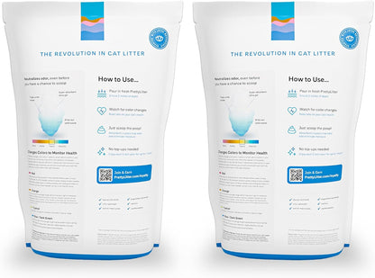 PrettyLitter Arena para gatos con monitoreo de salud (flor de loto,...
