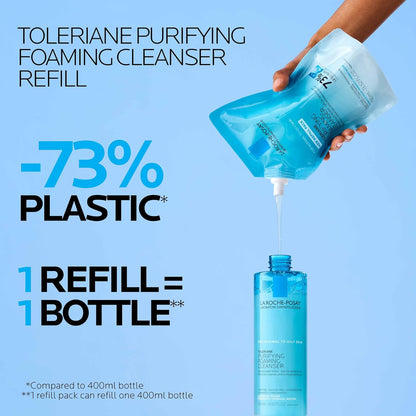 La Roche-Posay Toleriane Limpiador Facial Espumoso Purificante, Lim...
