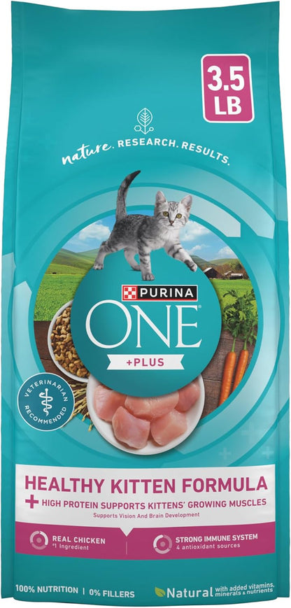 Purina ONE - Alimento seco natural para gatitos, alto contenido en...