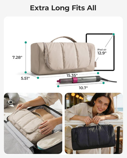 BAGSMART Organizador de herramientas para el cabello, bolsa de viaj...