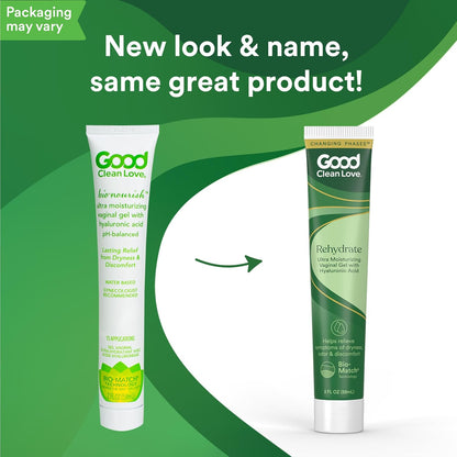 Good Clean Love Rehydrate Gel vaginal ultra hidratante con ácido hi...