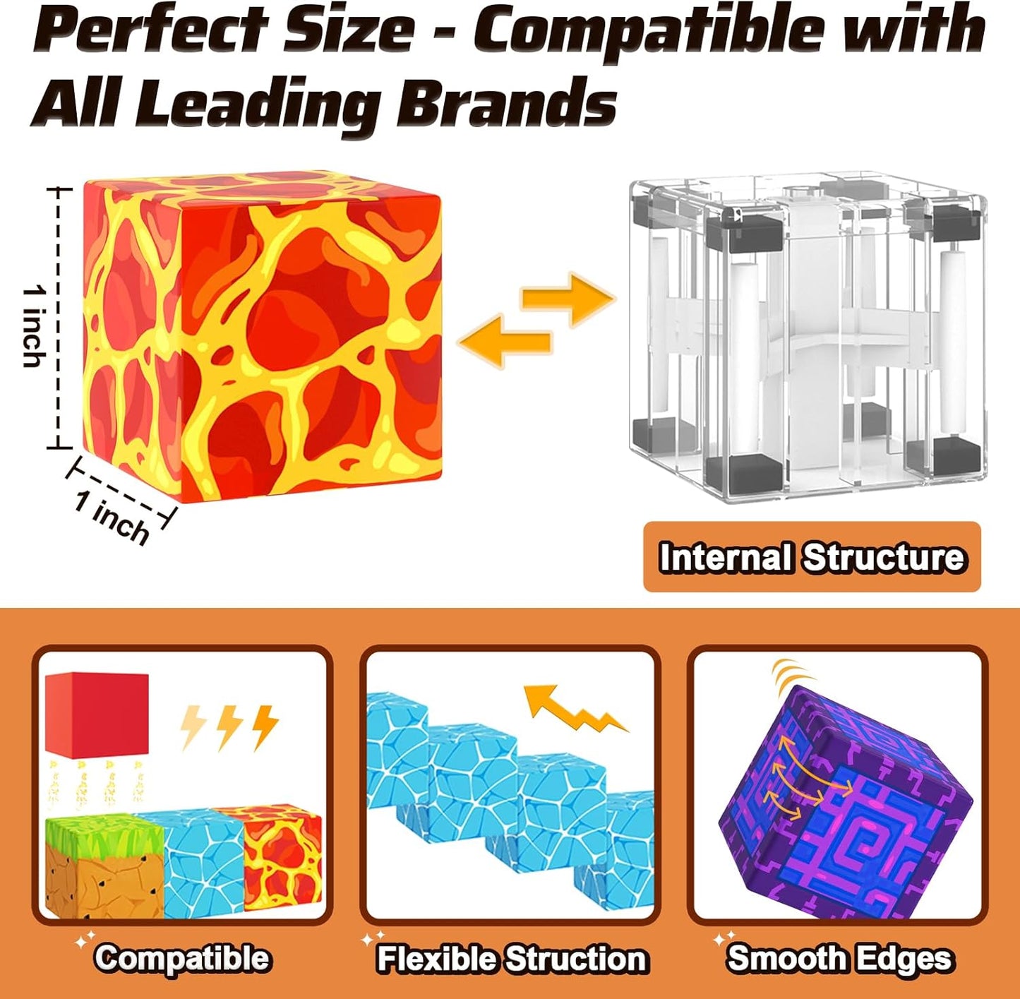 Coodoo 110 piezas de bloques magnéticos - Construye un mundo de min...