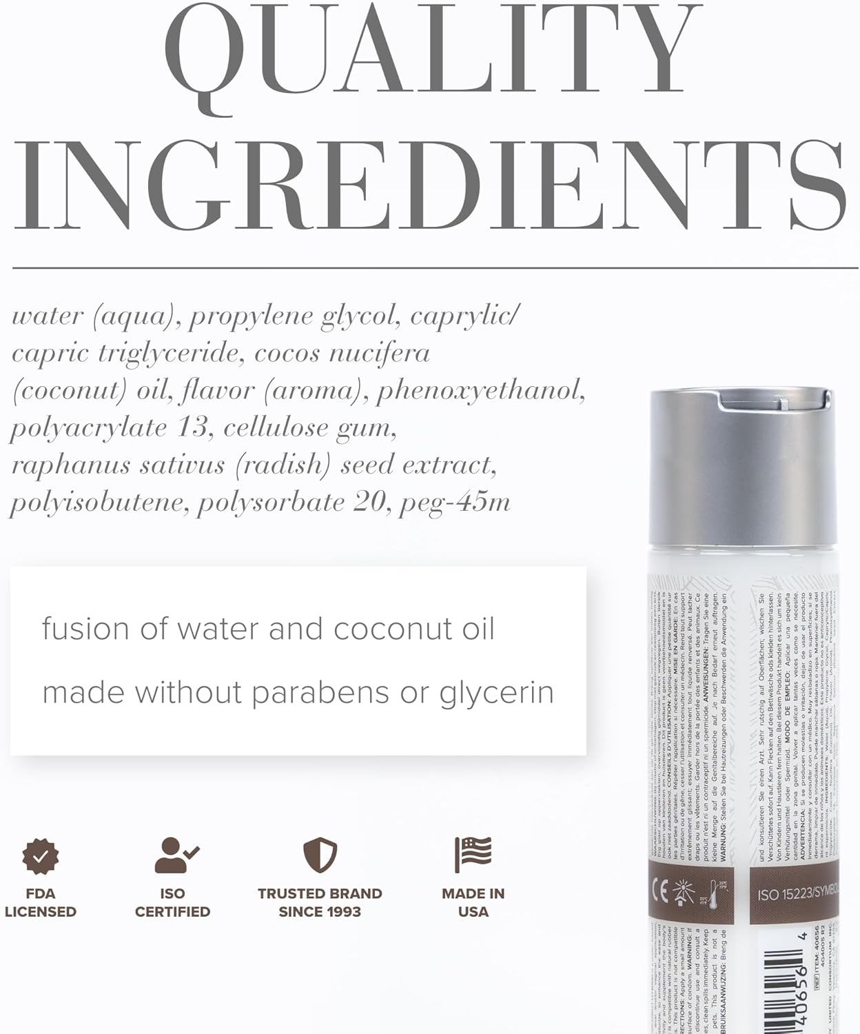 JO Lubricante Personal Híbrido de Coco \u2013 Lubricante a Base de...