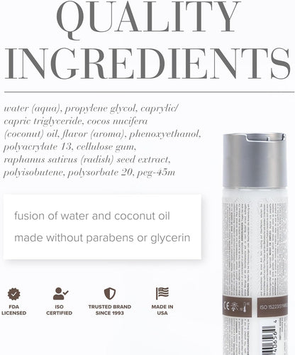 JO Lubricante Personal Híbrido de Coco \u2013 Lubricante a Base de...