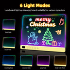 Lumiboard Tablero de dibujo LED con 13 efectos de luz, tablero de n...