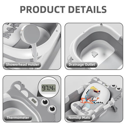 Bañera plegable para bebé recién nacido, bañera plegable para bebé...
