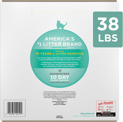Purina Tidy Cats - Arena para gatos libre y limpia sin perfume - Ca...